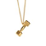 color: Gold Dumbbell +60cm Chain