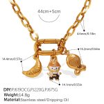 color: XL706G1 Gold Necklace