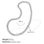 color: XL105S Silver Necklace