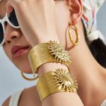 Sun Wide Open Bracelet Female Simple Stainless Steel Senior All-Match Jewelry