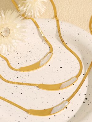 Necklace New Fan-Shaped Shell Design Fragment Clavicle Chain Simple Exquisite Item