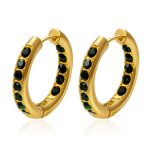 color: Gold Green Rhinestone