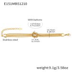 color: E151-Gold Bracelet 17+5cm