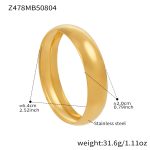 color: Z478-Gold Polished Bangle Width 20mm