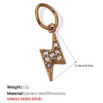 color: PJ287WEG White Rhinestone Gold Pendant