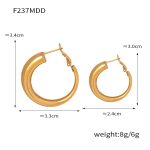 color: F237-Small Gold Earrings