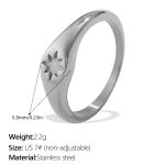 color: JZ158S7 Silver Ring
