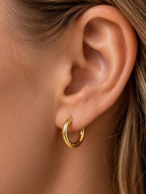 All-Match Simple Bracelet Stainless Steel Earrings Women's Simple and Light Luxury Ear Studs Earrings