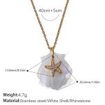 color: XL535-PJ52WEG White Shell Necklace