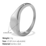 color: JZ159S8 Silver Ring