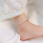 color: S113-Steel Color Anklet 20+5cm