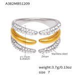 color: A382-Mixed Color Zircon Ring