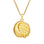 color: Gold MS-534 Bright Moon Necklace