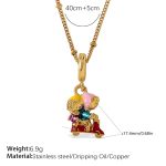 color: PJ859G-XL573G1.5MM Cross Bead-clip Chain