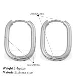 color: EH1105S Silver Earrings