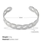 color: SZ282S Silver Bangle