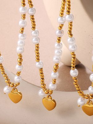 French Style Retro Affordable Luxury Necklace Romantic Casual Baroque Design Salty Sweet Pearl Female