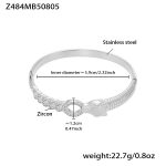 color: Z484-Steel Color Bangle