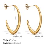color: EH1140G Gold Earrings