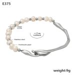 color: E375-Steel Color Bracelet 17cm (Raw Material Price Increase ?? Not Eligible for Discount)