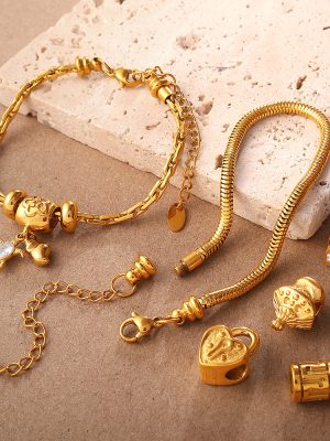 Retro Affordable Luxury Stainless Steel 18K High Grade Twist Snake Bone Wave Texture Shape Design Bracelet