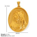 color: PJ08 Gold Pendant PJ08G