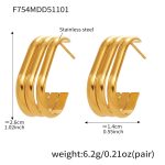 color: F754-Gold Earrings
