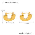 color: F1064-Gold Earrings