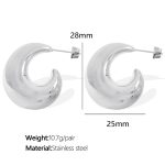 color: EH230 Silver Earrings