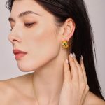 color: F1709-Gold Earrings