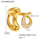color: A674-Gold Zircon Ring