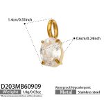 color: D203-Oval Zircon Pendant