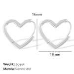 color: EH825 Silver Earrings