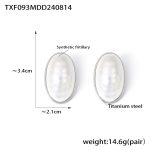 color: TXF093-Steel Color Earrings