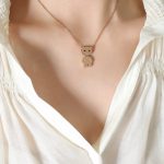 color: P506-Rose Gold Necklace -40+5cm