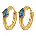 color: MS-761 Gold Blue Rhinestone