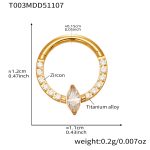 color: T003-Gold Nose Ring