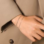 color: E208-Steel Color Double Layer Bracelet