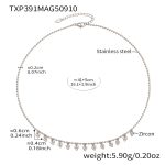 color: TXP391-Steel Color diy Necklace 41+5cm