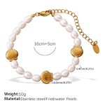 color: SL375WEG Freshwater Pearl Bracelet