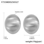 color: F755-Steel Color Matte Earrings