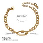 color: SL276G Gold Bracelet