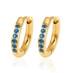 color: MS-860 Blue Zircon 2.5*8MM 1 Pair