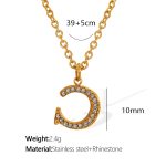 color: XL175 Gold C Necklace