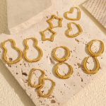 Classic Basic Men's and Women's Stainless Steel Earrings Simple N Open opposite Sex Advanced