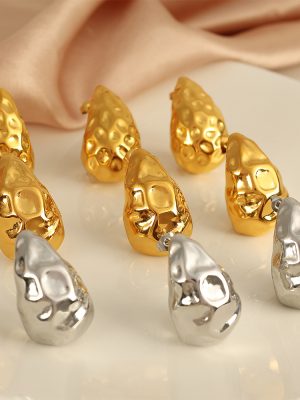 Earring Ear Clip Drop-Shaped Ring Personality Nail