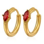 color: MS-761 Gold Red Rhinestone