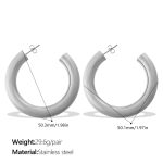 color: EH1283S Silver Earrings