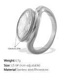 color: JZ151S6 Silver Ring