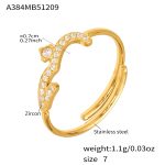 color: A384-Gold Zircon Ring